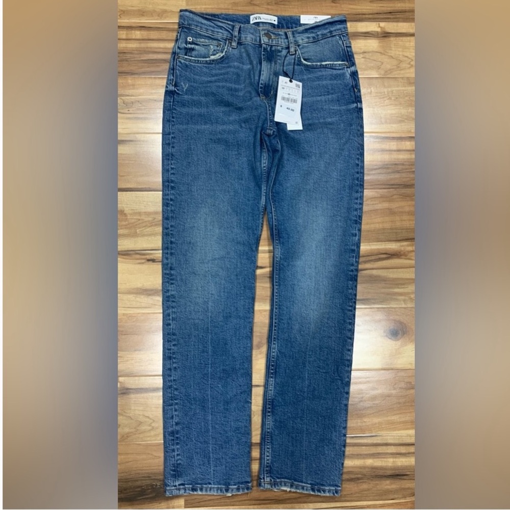 Zara The slim Full Lenght Meduim Wash denim